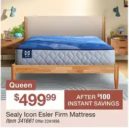 BJ’s Sealy Icon Esler Firm Mattress Item offer