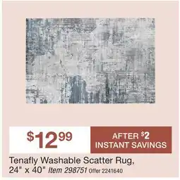 BJ’s Tenafly Washable Scatter Rug offer