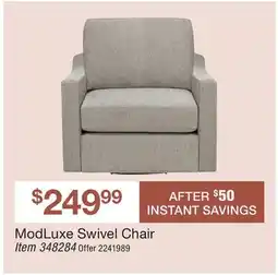 BJ’s ModLuxe Swivel Chair offer