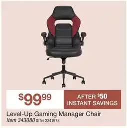 BJ’s Level-Up Gaming Manager Chair offer