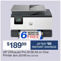 BJ’s HP OfficeJet Pro 9128 All-in-One Printer offer