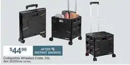 BJ’s Collapsible Wheeled Crate offer