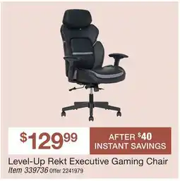 BJ’s Level Up Rekt Executive Gaming Chair offer