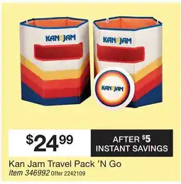 BJ’s Kan Jam Travel Pack 'N Go offer