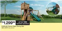 BJ’s KidKraft Falcon Nest Swing Set offer