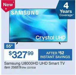 BJ’s Samsung 55 U8000HD UHD Smart TV Item offer