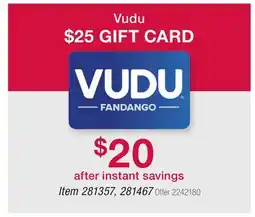 BJ’s Vudu offer