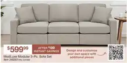 BJ’s ModLuxe Modular 3-Pc. Sofa Set offer