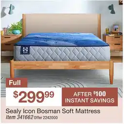 BJ’s Sealy Icon Bosman Soft Mattress offer