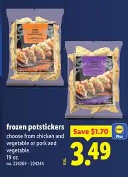 Lidl frozen potstickers offer