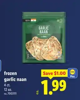 Lidl frozen garlic naan offer