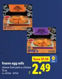 Lidl frozen egg rolls offer