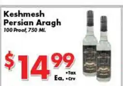 Valley Marketplace Keshmesh Persian Aragh offer