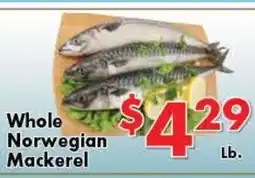 Valley Marketplace Whole Norwegian Mackerel offer