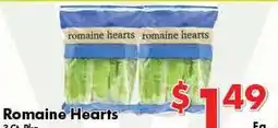 Valley Marketplace Romaine Hearts offer