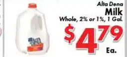 Valley Marketplace Alta Dena Milk offer