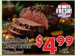 Valley Marketplace Fresh Beef Rump Roast offer