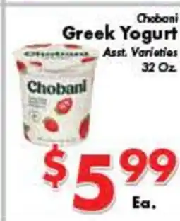 Valley Marketplace Chobani Greek Yogurt offer
