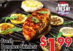 Valley Marketplace Fresh Boneless Skinless Chicken Breast offer