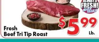 Valley Marketplace Fresh Beef Tri Tip Roast offer