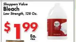 Valley Marketplace Shoppers Value Bleach offer