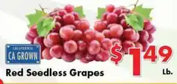Valley Marketplace Red Seedless Grapes offer