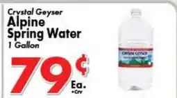Valley Marketplace Crystal Geyser Alpine Spring Water offer