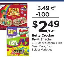 Ralphs Betty Crocker Fruit Snacks offer