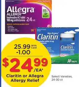 Ralphs Claritin or Allegra Allergy Relief offer