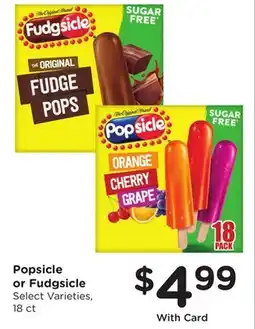 Ralphs Popsicle or Fudgsicle offer