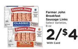 Ralphs Farmer John Breakfast Sausage Links offer