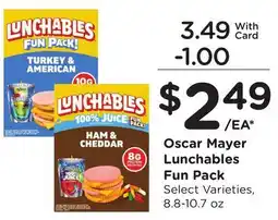 Ralphs Oscar Mayer Lunchables Fun Pack offer