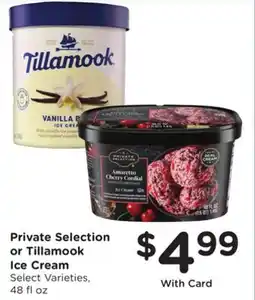 Ralphs Private Selection or Tillamook Ice Cream offer