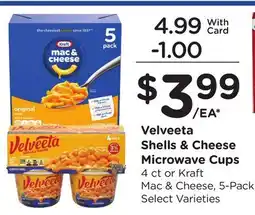 Ralphs Velveeta Shells & Cheese Microwave Cups offer