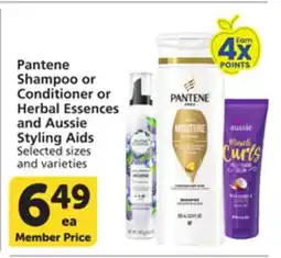 Pavilions Pantene Shampoo or Conditioner or Herbal Essences and Aussie Styling Aids offer