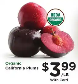 Ralphs Organic California Plums offer