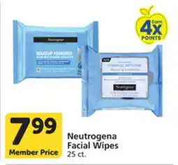 Pavilions Neutrogena Facial Wipes offer