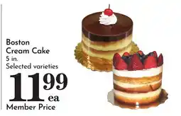 Pavilions Boston Cream Cake offer