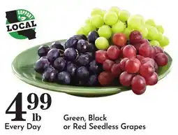 Pavilions Green, Black or Red Seedless Grapes offer