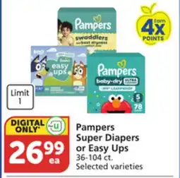 Pavilions Pampers Super Diapers or Easy Ups offer