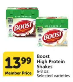 Pavilions Boost High Protein Shakes offer