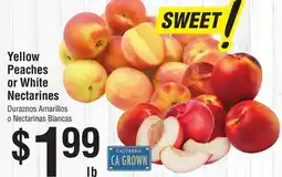 Smart & Final Yellow Peaches or White Nectarines offer