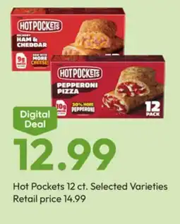 Stater Bros Hot Pockets 12 ct. Selected Varieties offer