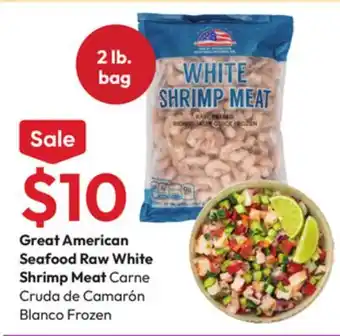 Stater Bros Great American Seafood Raw White Shrimp Meat offer