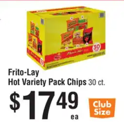 Smart & Final Frito-Lay Hot Variety Pack Chips 30 ct offer