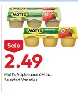 Stater Bros Mott's Applesauce offer
