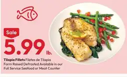 Stater Bros Tilapia Fillets offer