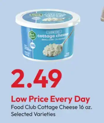 Stater Bros Food Club Cottage Cheese offer