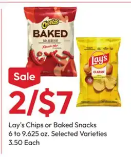 Stater Bros Lay's Chips or Baked Snacks offer