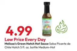 Stater Bros Melissa's Green Hatch Hot Sauce offer
